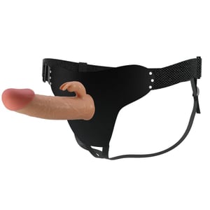 Cinta Peniana Ajustável Com Pênis Oco Rabbit Dildo Mauis Pretty Love