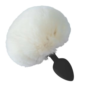 Plug Anal De Silicone Pequeno Com Rabo De Coelho