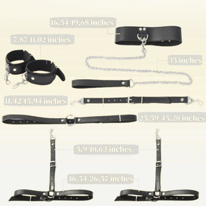 Kit De Bondage Com Guia E Coleira Vibe Toys