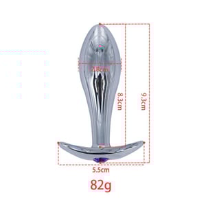 Plug Anal De Aço Tamanho M Com Pedra Vibe Toys