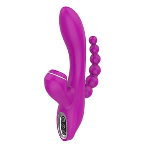Vibrador Tripla Estimulação 7 Vibrações E 3 Modos De Pulsação Abel Vibe Toys