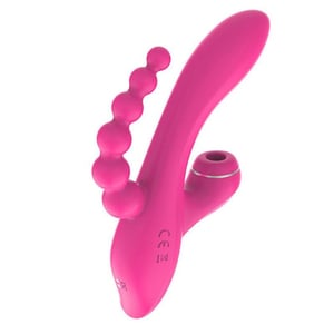 Vibrador Tripla Estimulação 7 Vibrações E 3 Modos De Pulsação Abel Vibe Toys