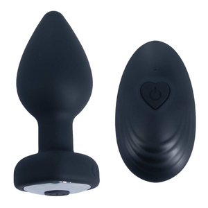 Plug Anal Formato De Coração Em Silicone 10 Modos De Vibração