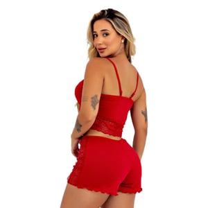 Babydoll Canelado Gabriella Suede Patitex