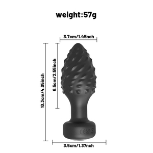 Plug Anal 360º Em Silicone Via Aplicativo Vibe Toys