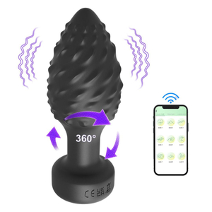 Plug Anal 360º Em Silicone Via Aplicativo Vibe Toys