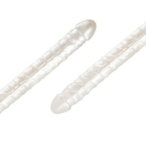 Prótese Dupla Dildo Super Realística 43 X 4cm Vibe Toys