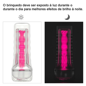 Masturbador Lanterna Pink Glow Formato De Vagina Lumino Play Lovetoy