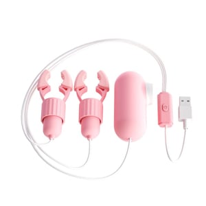 Estimulador Duplo Com Prendedor De Mamilos 12 Vibrações Lilo