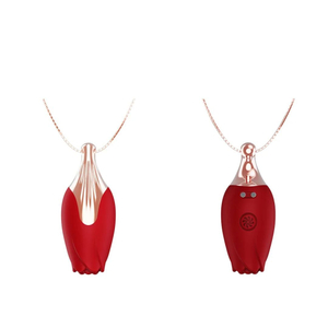 Vibrador Em Formato De Rosa Com Colar Vibe Toys