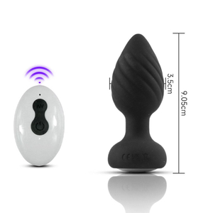 Plug Anal Escalonado Com Led 10 Vibrações E Controle Remoto Vibe Toys