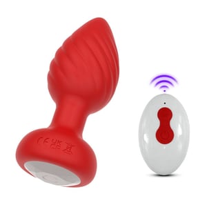 Plug Anal Escalonado Com Led 10 Vibrações E Controle Remoto Vibe Toys