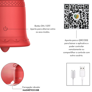 Estimulador Duplo Bell 9 Modos De Vibração Por Aplicativo Vibe Toys