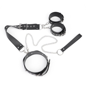 Kit Bondage Com Restrições Do Pescoço Aos Pulsos Vibe Toys