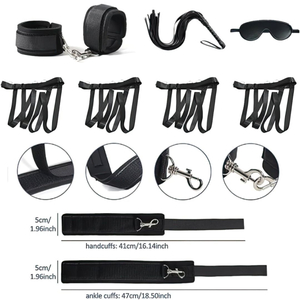 Kit Bondage Para Cama Com 10 Peças Vibe Toys