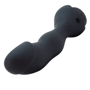 Plug Anal Silicone Em Formato De Pênis Com Led 10 Modos De Vibração