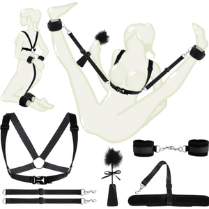 Kit Bondage 7 Peças Com Algema E Tornozeleira Vibe Toys