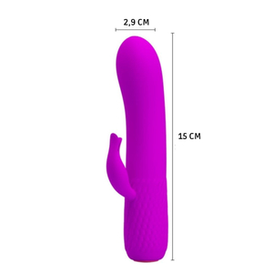 Vibrador Ponto G Omar Com Estimulador Clitoriano 12 Vibrações Pretty Love