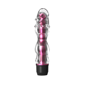 Vibrador Translúcido Com Relevos Massageadores Vibe Toys