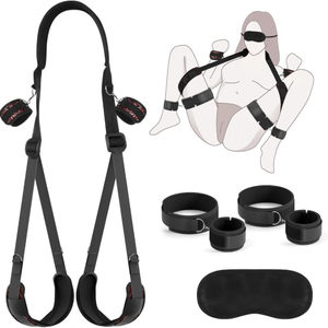 Kit Bondage Premium Com Venda E Algemas Vibe Toys