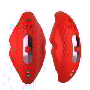 Vibrador De Calcinha Formato De Boca 09 Vibrações Controle Por Aplicativo