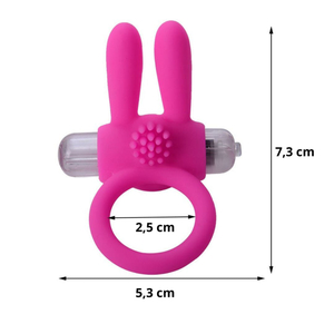 Anel Peniano Rabbit Com Cerdas Massageadoras E Vibração Vibe Toys