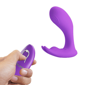 Vibrador E Estimulador Clitoriano Idabelle 12 Vibrações Com Controle Pretty Love