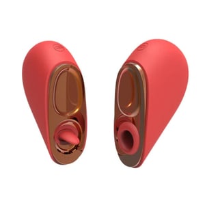 Vibrador Duplo Heartbreak 5 Modos De Língua Mágica E Ondas De Pressão