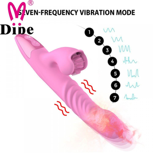 Vibrador Vai E Vem Com Estimulador Clitoriano Sex Massager