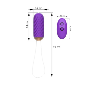 Cápsula Vibratória Ying Em Silicone Com Controle 10 Modos De Vibração Vibe Toys