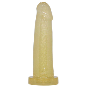 Pênis Realístico Glitter 13,5 X 3,3 Cm Linha Ouro Premium Kgel