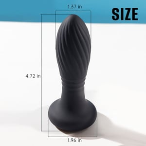 Plug Anal Em Silicone Com Led 9 Modos De Vibração E Movimetos De Vai E Vem
