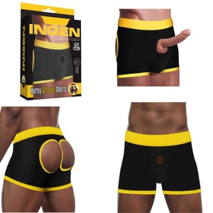 Cueca Boxer Unissex Horny Strapon Com Abertura Lovetoy