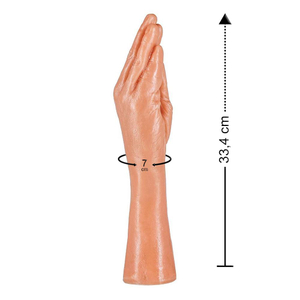 Prótese Mãozinha Sem Vibro 33,5 X 6,8cm  Prazer & Cia