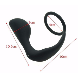 Plug Anal Com Anel Peniano Em Silicone Sexy Toys 
