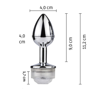 Plug Anal Led Grande Com Controle Vibe Toys
