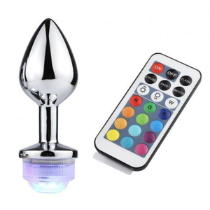 Plug Anal Led Grande Com Controle Vibe Toys