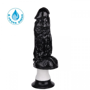 Protese Vibrador Com Ventosa A Prova D´gua 18,5x4,5cm 