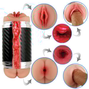Masturbador Double Masculino Vagina E ânus Vibe Toys
