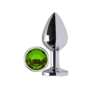 Plug Anal Diamond Colors Cromado Pequeno Delicious