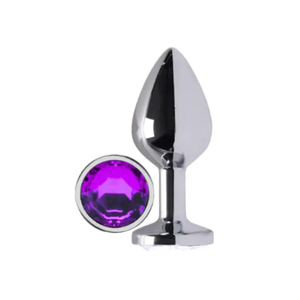 Plug Anal Diamond Colors Cromado Pequeno Delicious