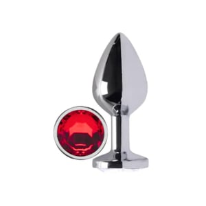 Plug Anal Diamond Colors Cromado Pequeno Delicious