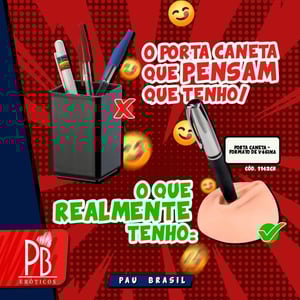 Porta Caneta Formato De Vagina Pau Brasil