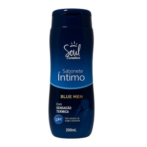 Sabonete íntimo Masculino Blue Men 200ml Soul Cosméticos