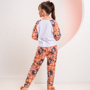 Pijama De Frio Infantil Feminino Cute Story Amável Moda íntima
