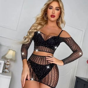 Conjunto Arrastão Fashion Com Strass Babi Vibe Toys