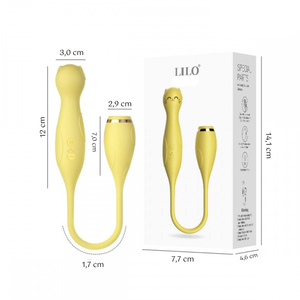 Vibrador Gatinho Dupla Estimulação 10 Modos De Vibração Lilo