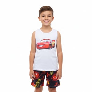 Pijama Masculino Infantil Verão Estampado