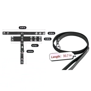 Anel Peniano De Couro Com Guia Para Bondage Vibe Toys