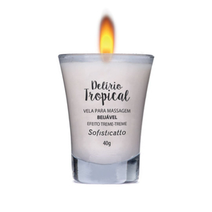 Delírio Tropical Vela Para Massagem Beijável Eletrizante 40g Sofisticatto